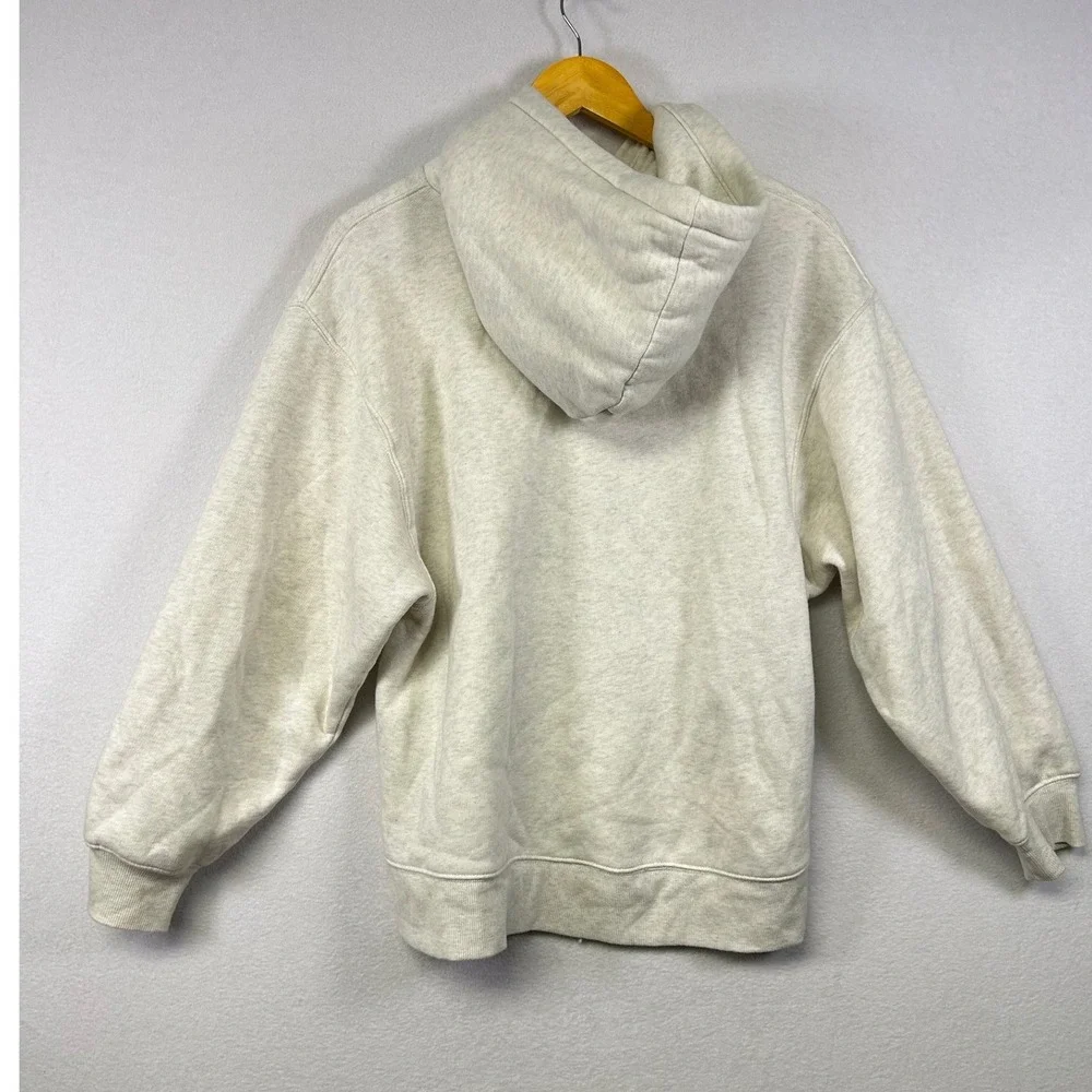 Wild‎ Fable Women's Cream Heathered Fleece Hoodie Pullover Size S - Picture 2 of 9